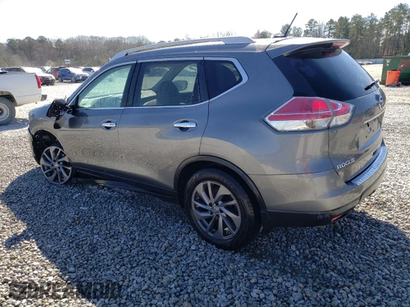 2016 Nissan Rogue SL with VIN 5N1AT2MT2GC764741, listed as a Copart auction lot 45646015 with 104,770 mi miles and Salvage Title. Bid and sale history available at carsss.com. Image 2.