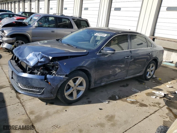 2013 Volkswagen Passat TDI SE w/Sunroof with VIN 1VWBN7A39DC122787, listed as a Copart auction lot 42284645 with NaN miles and Salvage Title. Bid and sale history available at carsss.com. Image 1.