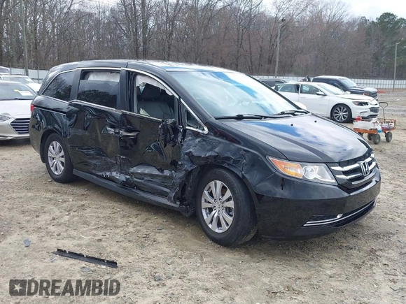 2016 Honda Odyssey EX-L with VIN 5FNRL5H64GB165341, listed as a IAAI auction lot 41728724 with 93,611 mi miles. Bid and sale history available at carsss.com. Image 1.