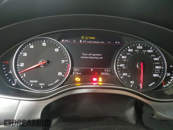 2017 Audi A6 Prestige z VIN WAUH2AFC1HN115853, wystawiony jako Copart lot #44426555 z przebiegiem 86 356 mil mil oraz Szkoda całkowita • Salvage title. Historia ofert i sprzedaży dostępna na DreamBid. Obrazek 9.