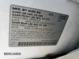 2019 Audi Q5 Premium Plus with VIN WA1BNAFY8K2080646, listed as a Copart auction lot 69328402 with 44,911 mi miles. Bid and sale history available at carsss.com. Image 14.