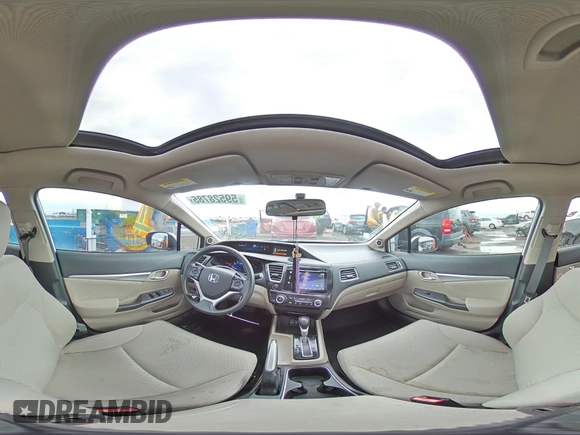 2015 Honda Civic EX z VIN 19XFB2F89FE028490, wystawiony jako Copart lot #59528785 z przebiegiem 98 064 mil mil oraz Szkoda całkowita • Salvage title. Historia ofert i sprzedaży dostępna na DreamBid. Obrazek 14.
