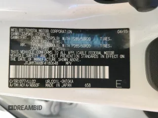 2015 Lexus LX 570 z VIN JTJHY7AX8F4180648, wystawiony jako Copart lot #47002635 z przebiegiem Nie podano mil oraz Szkoda całkowita • Salvage title. Historia ofert i sprzedaży dostępna na DreamBid. Obrazek 15.