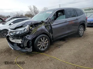 2019 Honda Pilot EX z VIN 5FNYF6H3XKB053649, wystawiony jako Copart lot #53336895 z przebiegiem 63 676 mil mil oraz Szkoda całkowita • Salvage title. Historia ofert i sprzedaży dostępna na DreamBid. Obrazek 1.
