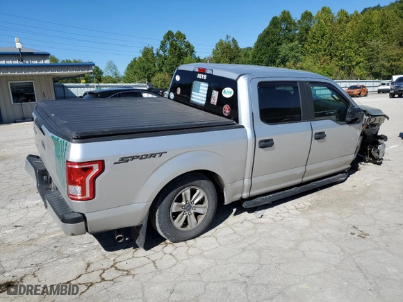 2017 Ford F-150 XL with VIN 1FTEW1C86HFB15464, listed as a Copart auction lot 73723724 with 140,876 mi miles and Salvage Title. Bid and sale history available at carsss.com. Image 3.