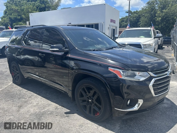 2020 Chevrolet Traverse Premier with VIN 1GNERKKW2LJ102589, listed as a IAAI auction lot 42476683 with 53,465 mi miles and . Bid and sale history available at DreamBid. Image 1.