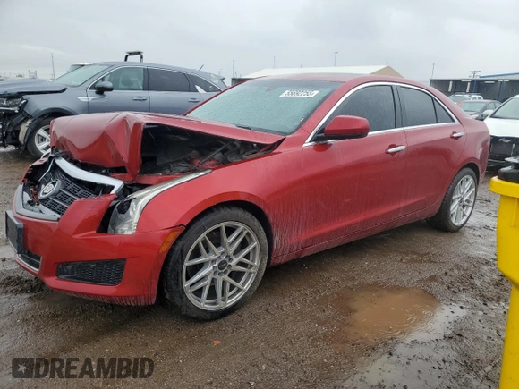 2014 Cadillac ATS Standard AWD with VIN 1G6AG5RX5E0179319, listed as a Copart auction lot 55692255 with 98,466 mi miles and Salvage title. Bid and sale history available at DreamBid. Image 1.