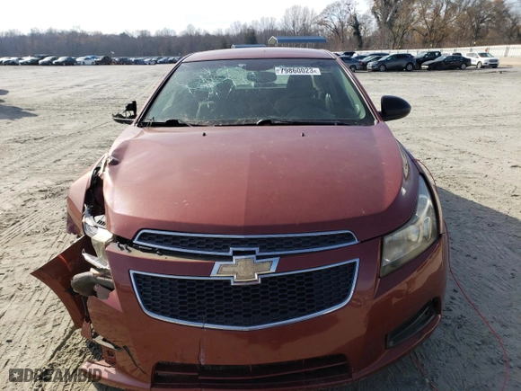 2012 Chevrolet Cruze LS with VIN 1G1PC5SH1C7252639, listed as a Copart auction lot 79860023 with 206,299 mi miles and Salvage Title. Bid and sale history available at carsss.com. Image 5.