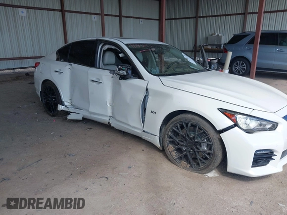 2017 Infiniti Q50 3.0t Premium with VIN JN1EV7AR8HM839303, listed as a IAAI auction lot 41783123 with 53,547 mi miles. Bid and sale history available at carsss.com. Image 6.