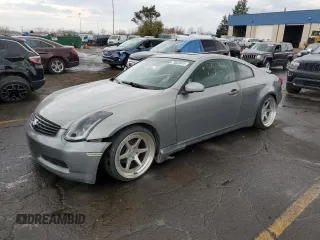 2004 Infiniti G35 Coupe w/Leather with VIN JNKCV54EX4M824795, listed as a Copart auction lot 79024874 with 180,421 mi miles and Clean Title. Bid and sale history available at carsss.com. Image 1.