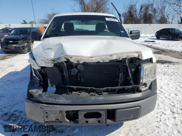2013 Ford F-150 XL with VIN 1FTMF1CM2DKG48843, listed as a Copart auction lot 45864325 with 154,763 mi miles and Salvage Title. Bid and sale history available at carsss.com. Image 5.