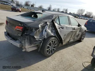 2015 Acura TLX V6 with VIN 19UUB2F31FA004975, listed as a Copart auction lot 47559455 with 103,186 mi miles and Salvage Title. Bid and sale history available at carsss.com. Image 3.