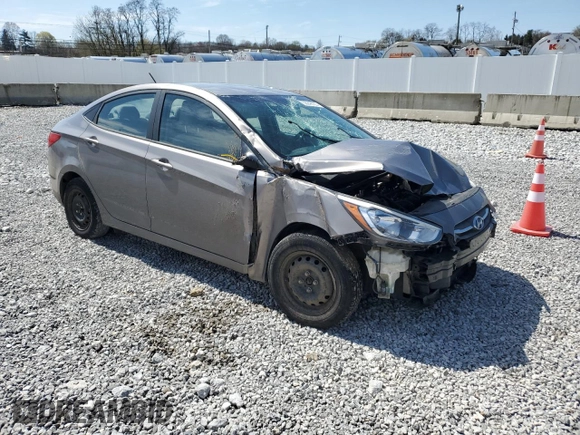 2017 Hyundai Accent SE with VIN KMHCT4AE3HU369599, listed as a Copart auction lot 52248735 with 130,807 mi miles and Salvage Title. Bid and sale history available at carsss.com. Image 4.