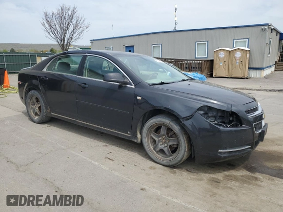 2008 Chevrolet Malibu 1LT with VIN 1G1ZH57B584285683, listed as a Copart auction lot 55072335 with 142,893 mi miles and Salvage Title. Bid and sale history available at DreamBid. Image 4.