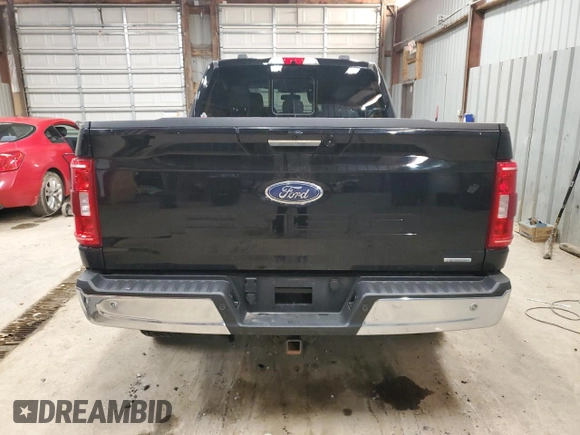 2022 Ford F-150 XL with VIN 1FTFW1E8XNKD98360, listed as a Copart auction lot 52125665 with 53,223 mi miles and Salvage Title. Bid and sale history available at DreamBid. Image 6.