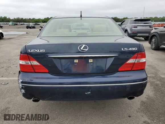 2005 Lexus LS 430 z VIN JTHBN36F255003577, wystawiony jako Copart lot #61298935 z przebiegiem 106 790 mil mil oraz Czysty tytuł • Clean title. Historia ofert i sprzedaży dostępna na DreamBid. Obrazek 6.