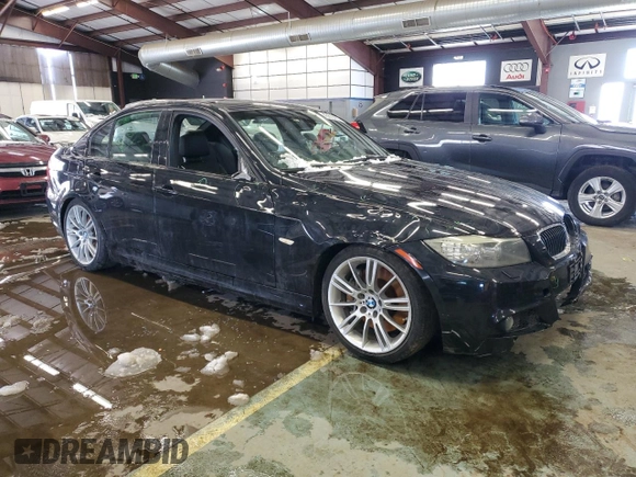 2011 BMW 3 Series 335i with VIN WBAPM5C52BE435581, listed as a Copart auction lot 43613475 with 125,322 mi miles and Salvage Title. Bid and sale history available at carsss.com. Image 4.