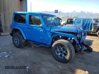 2021 Jeep Wrangler Rubicon with VIN 1C4HJXCG9MW794033, listed as a Copart auction lot 82809014 with 30,590 mi miles and Salvage title. Bid and sale history available at DreamBid. Image 4.