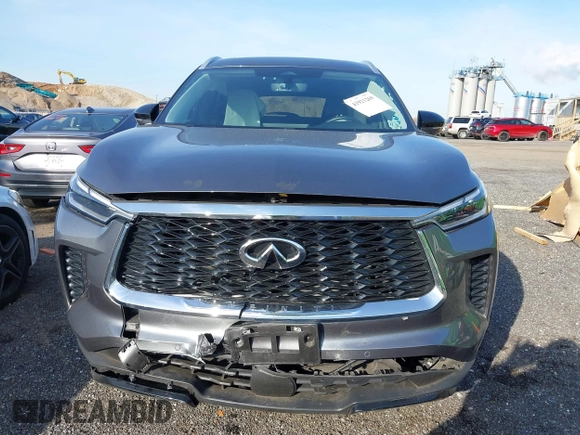 2023 Infiniti QX60 Luxe with VIN 5N1DL1FS1PC365122, listed as a IAAI auction lot 41921269 with 20,283 mi miles and . Bid and sale history available at DreamBid. Image 12.