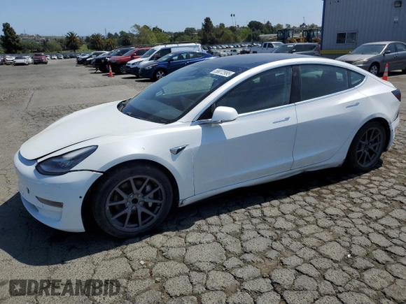 2019 Tesla Model 3 Mid Range with VIN 5YJ3E1EA3KF425125, listed as a Copart auction lot 56072995 with 105,345 mi miles and Salvage Title. Bid and sale history available at DreamBid. Image 1.