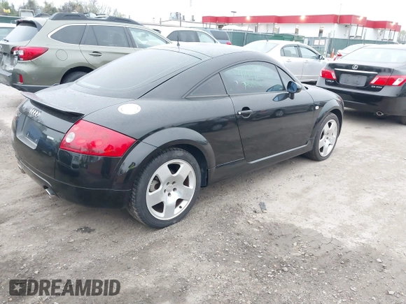 2001 Audi TT with VIN TRUWT28N911018897, listed as a IAAI auction lot 42019816 with 142,595 mi miles. Bid and sale history available at carsss.com. Image 4.
