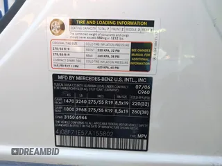 2007 Mercedes-Benz GL-Class with VIN 4JGBF71E57A155802, listed as a IAAI auction lot 40797028 with 213,075 mi miles. Bid and sale history available at carsss.com. Image 9.