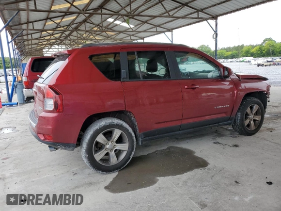2017 Jeep Compass High Altitude with VIN 1C4NJDEB1HD109608, listed as a Copart auction lot 58195745 with 76,547 mi miles and Salvage title. Bid and sale history available at DreamBid. Image 3.