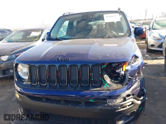 2017 Jeep Renegade Latitude with VIN ZACCJABB8HPF52446, listed as a IAAI auction lot 41406812 with 122,467 mi miles and . Bid and sale history available at DreamBid. Image 12.