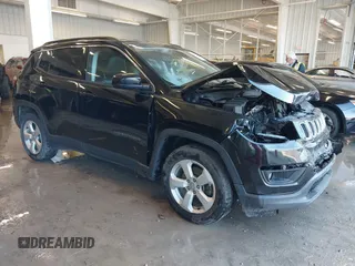 2018 Jeep Compass Latitude with VIN 3C4NJCBB6JT502308, listed as a IAAI auction lot 41561816 with 93,599 mi miles. Bid and sale history available at carsss.com. Image 1.