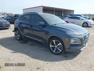 2021 Hyundai Kona Ultimate with VIN KM8K53A50MU601084, listed as a IAAI auction lot 41900099 with 56,171 mi miles. Bid and sale history available at carsss.com. Image 1.