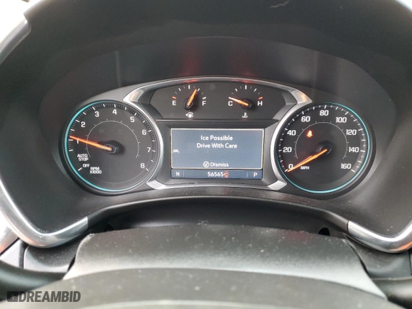 2021 Chevrolet Equinox LT with VIN 2GNAXKEV8M6116874, listed as a Copart auction lot 44733775 with 56,565 mi miles and Salvage Title. Bid and sale history available at carsss.com. Image 9.