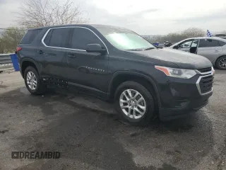 2020 Chevrolet Traverse LS with VIN 1GNERFKWXLJ257852, listed as a Copart auction lot 49618675 with 83,057 mi miles and Clean Title. Bid and sale history available at carsss.com. Image 4.