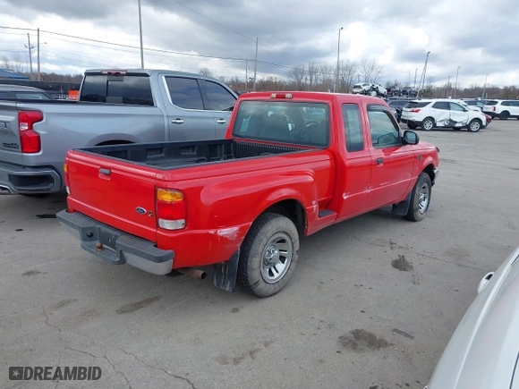 1999 Ford Ranger XL with VIN 1FTYR14V7XTA05242, listed as a IAAI auction lot 41828059 with 105,460 mi miles. Bid and sale history available at carsss.com. Image 4.