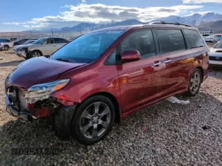 2015 Toyota Sienna SE with VIN 5TDXK3DC8FS688561, listed as a Copart auction lot 46541245 with 73,653 mi miles and Salvage Title. Bid and sale history available at carsss.com. Image 1.