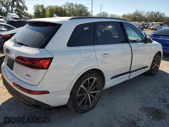 2023 Audi Q7 Prestige with VIN WA1VXBF76PD022132, listed as a Copart auction lot 80628964 with 2,520 mi miles and Non repairable. Bid and sale history available at DreamBid. Image 3.
