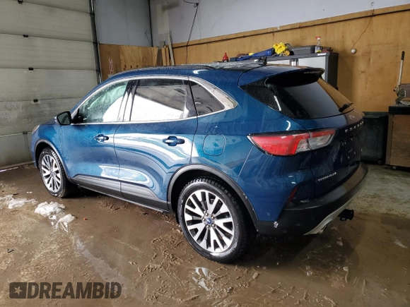 2020 Ford Escape Titanium Hybrid z VIN 1FMCU9DZ0LUA74302, wystawiony jako Copart lot #48614065 z przebiegiem 91 923 mil mil oraz Szkoda całkowita • Salvage title. Historia ofert i sprzedaży dostępna na DreamBid. Obrazek 2.