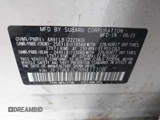 2024 Subaru Forester Wilderness with VIN JF2SKAJC2RH411109, listed as a IAAI auction lot 41567401 with 24,197 mi miles. Bid and sale history available at carsss.com. Image 9.
