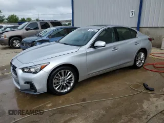 2019 Infiniti Q50 Luxe с VIN JN1EV7AR4KM556873, выставлен на аукционе Copart как лот 55278805 с пробегом 50 980 миль миль и Списание • Salvage title. История ставок и продаж доступна на DreamBid. Изображение 1.