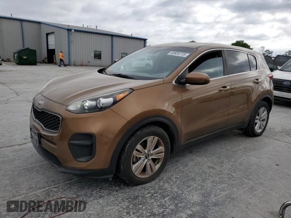 2017 Kia Sportage LX with VIN KNDPM3AC6H7049543, listed as a Copart auction lot 53834115 with 138,605 mi miles and Clean Title. Bid and sale history available at carsss.com. Image 1.