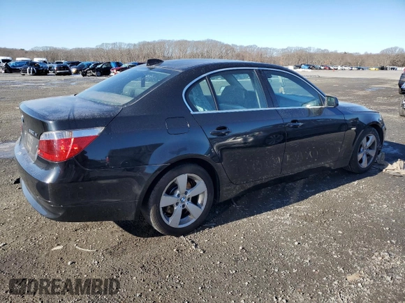 2007 BMW 5 Series 530xi with VIN WBANF73537CY17327, listed as a Copart auction lot 42423145 with Not Provided miles and Non Repairable. Bid and sale history available at carsss.com. Image 3.