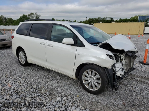 2016 Toyota Sienna Limited z VIN 5TDDK3DC8GS129290, wystawiony jako Copart lot #57039465 z przebiegiem 123 372 mil mil oraz Szkoda całkowita • Salvage title. Historia ofert i sprzedaży dostępna na DreamBid. Obrazek 4.