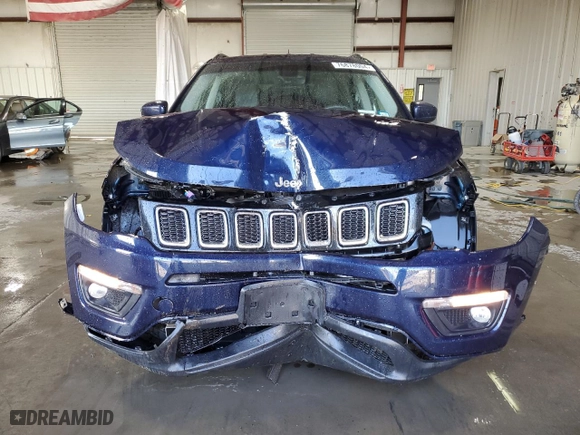 2018 Jeep Compass Latitude with VIN 3C4NJDBB4JT250046, listed as a Copart auction lot 76878004 with 100,044 mi miles and Salvage Title. Bid and sale history available at carsss.com. Image 5.