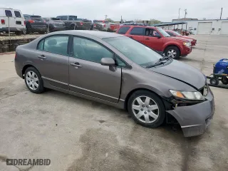 2010 Honda Civic Sdn LX with VIN 19XFA1F57AE018570, listed as a Copart auction lot 51152525 with 150,821 mi miles and Salvage Title. Bid and sale history available at carsss.com. Image 4.
