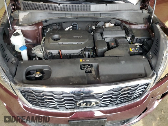 2019 Kia Sorento LX z VIN 5XYPG4A37KG575753, wystawiony jako Copart lot #44988355 z przebiegiem 55 933 mil mil oraz Szkoda całkowita • Salvage title. Historia ofert i sprzedaży dostępna na DreamBid. Obrazek 13.