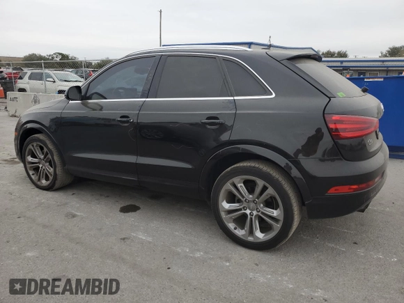 2015 Audi Q3 Prestige with VIN WA1FFCFS2FR001183, listed as a Copart auction lot 83607164 with 80,430 mi miles and Salvage title. Bid and sale history available at DreamBid. Image 2.