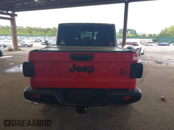 2021 Jeep Gladiator Willys with VIN 1C6HJTAG7ML602130, listed as a IAAI auction lot 42161745 with 49,576 mi miles and . Bid and sale history available at DreamBid. Image 17.