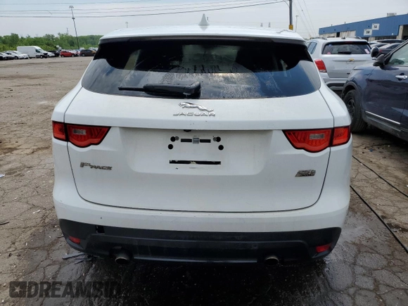2019 Jaguar F-Pace 25t with VIN SADCS2FX2KA606070, listed as a Copart auction lot 54978434 with 104,200 mi miles and Salvage title. Bid and sale history available at DreamBid. Image 6.