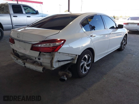2016 Honda Accord LX with VIN 1HGCR2F30GA028628, listed as a IAAI auction lot 41795272 with 116,038 mi miles and . Bid and sale history available at DreamBid. Image 4.
