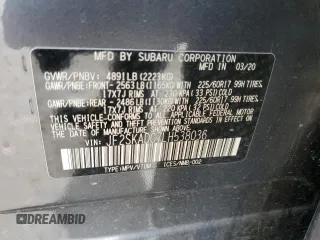 2020 Subaru Forester with VIN JF2SKADC7LH538036, listed as a Copart auction lot 51636095 with 94,685 mi miles and Salvage Title. Bid and sale history available at carsss.com. Image 15.