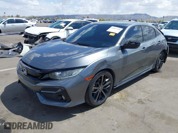 2021 Honda Civic Sport with VIN SHHFK7H48MU412242, listed as a IAAI auction lot 41967318 with 54,137 mi miles and . Bid and sale history available at DreamBid. Image 17.